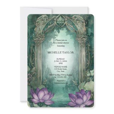 Fairy Tale Enchanted Forest Lotus Floral Bridal