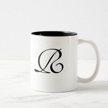 Fairy Tale in Black Monogrammed Mug