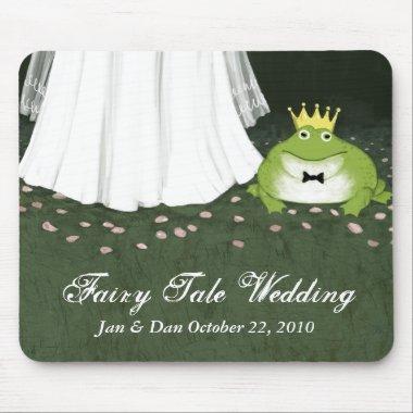 Fairy Tale Wedding Bride & Frog Prince Mouse Pad