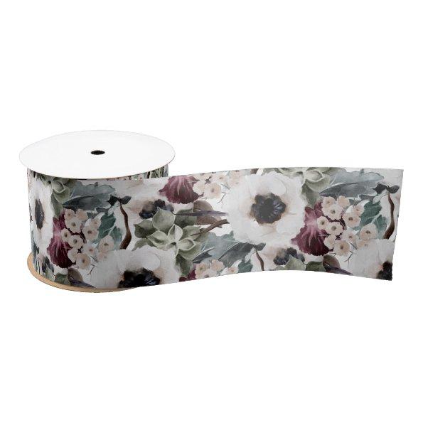 Fall and Winter Floral Ribbon