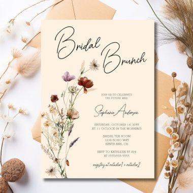 Fall Boho Wildflower Bridal Brunch