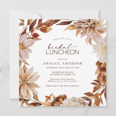 Fall Bridal Luncheon Invitations