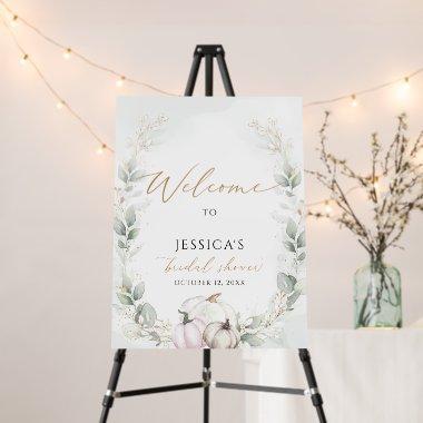 Fall  welcome sign, autumn shower foam board