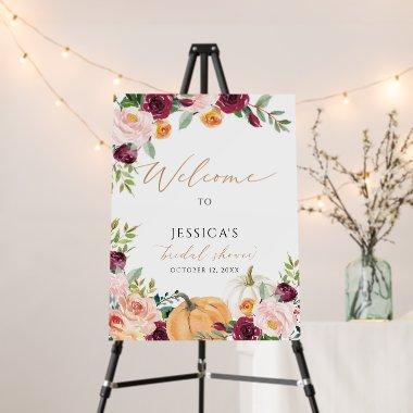 Fall  welcome sign, autumn shower foam board
