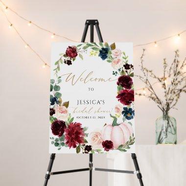 Fall  welcome sign, autumn shower foam board