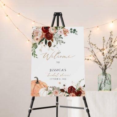 Fall  welcome sign, autumn shower foam board