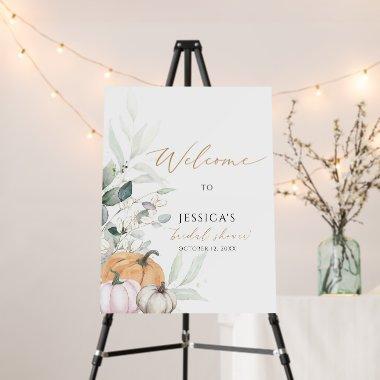 Fall  welcome sign, autumn shower foam board