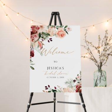 Fall  welcome sign, autumn shower foam board