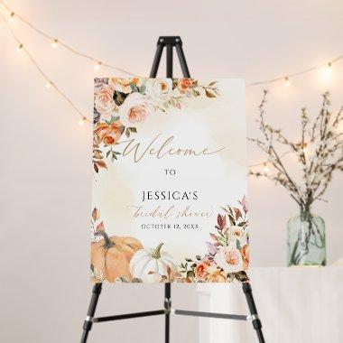 Fall  welcome sign, autumn shower foam board