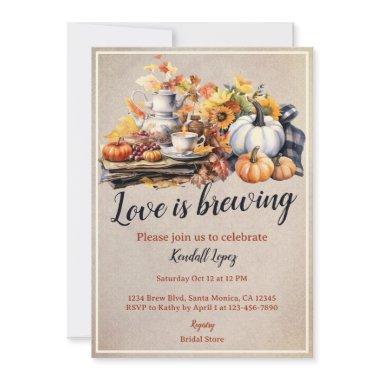 Fall Bridal Tea Party White Pumpkin
