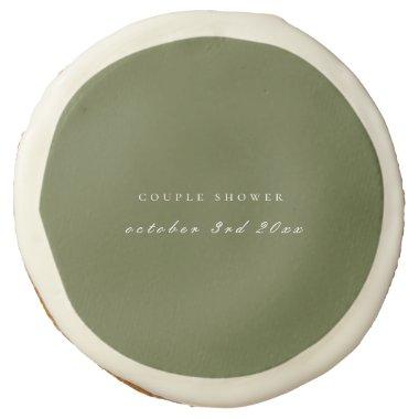 Fall Bridge With River Couple Shower Sugar Cookie