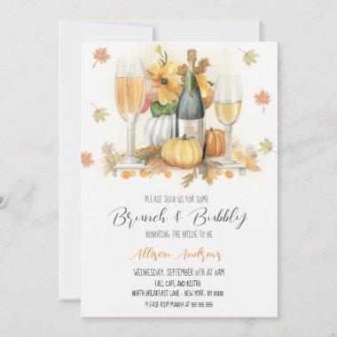Fall Brunch Invitations, Brunch and Bubbly Invitations