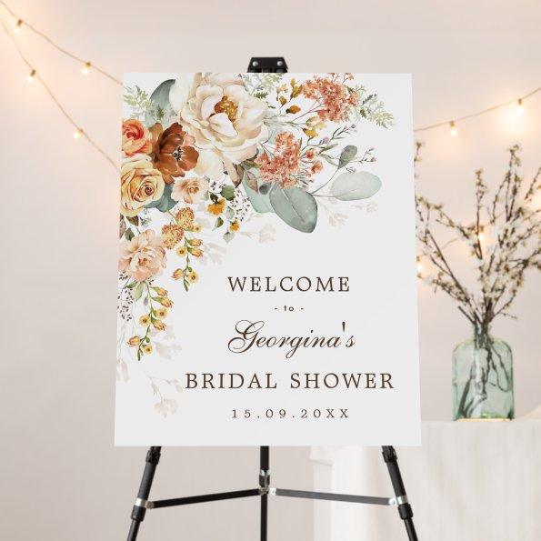 Fall Burnt Orange Yellow  Welcome Foam Board
