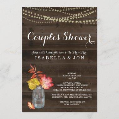 Fall Couple Shower Invitations, Bridal Wedding Baby Invitations