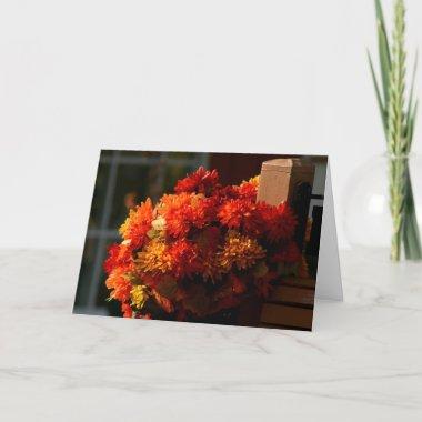 Fall Fence Post note Invitations