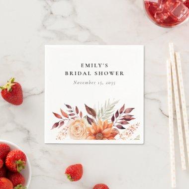 Fall Floral Boho  Napkins