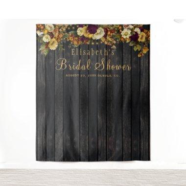 Fall floral  photo booth backdrop