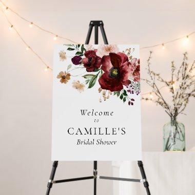 Fall Floral  Welcome Sign Foam Boards