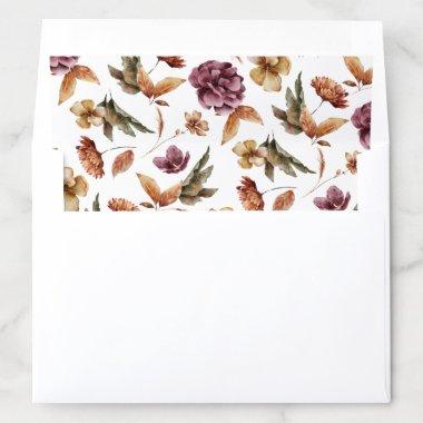 Fall Floral Envelope Liner