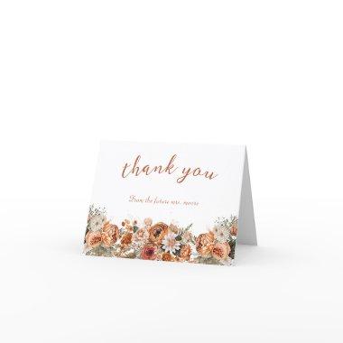Fall Floral Terracotta  Thank You