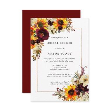 Fall Flowers Sunflower Rose