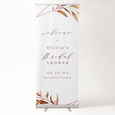Fall Greenery Geometric Rustic  Sign