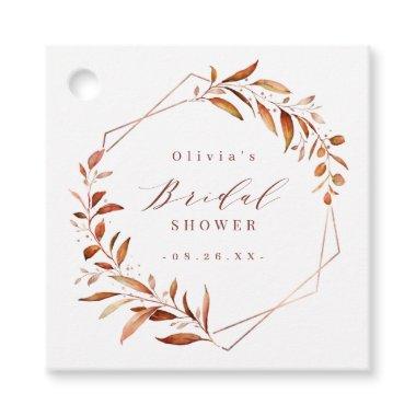 Fall Greenery Geometric Thank You  Favor Tags
