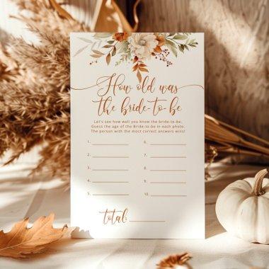 Fall How old was the bride to be game
