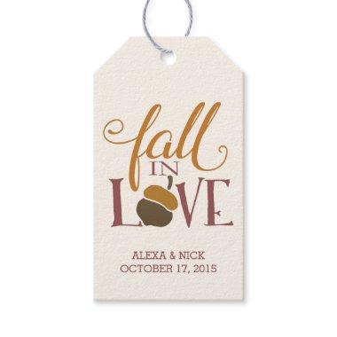 Fall in Love | Autumn Acorn Favor Gift Tags