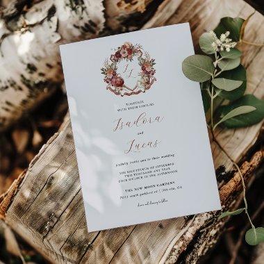 Fall In Love | Autumn Blooms Wedding Crest
