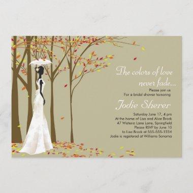 Fall in Love - Autumn Bridal Shower Invitations
