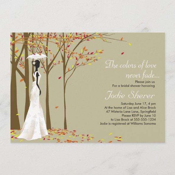Fall in Love - Autumn Bridal Shower Invitations