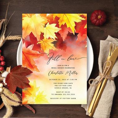 Fall In Love Autumn Leaf