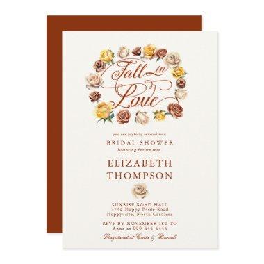 Fall in Love Autumn Roses Wreath
