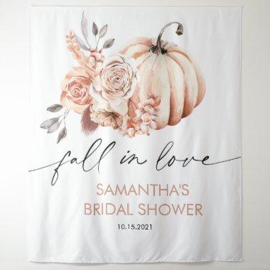 Fall in Love Backdrop, Pumpkin Fall Bridal Shower