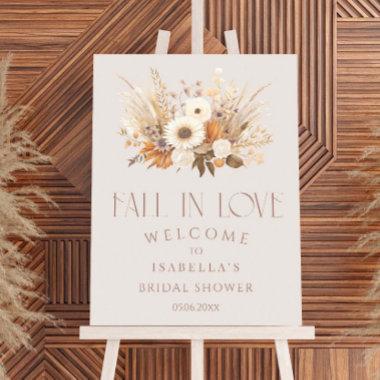 Fall In Love Boho Floral  Welcome Foam Board
