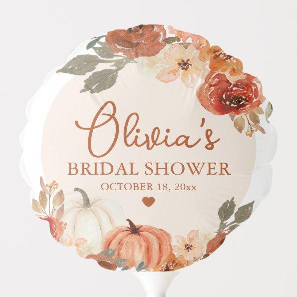 Fall in Love Boho Terracotta Pumpkin  Balloon