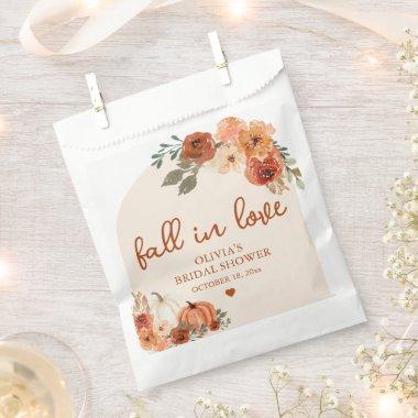 Fall in Love Boho Terracotta Pumpkin  Favor Bag