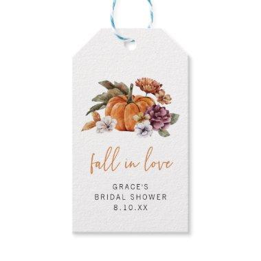Fall In Love Bridal Shower Gift Tags