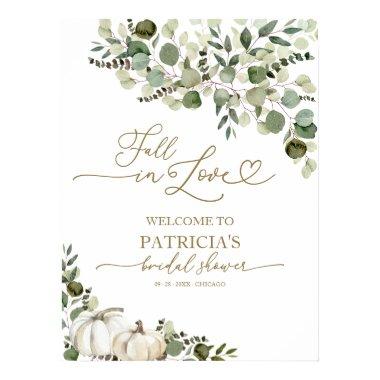 Fall In Love  Greenery Welcome Sign
