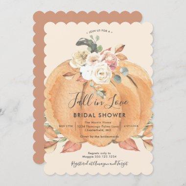 Fall in Love Bridal Shower Invitations