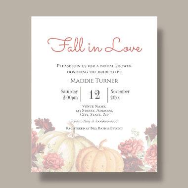 Fall in Love | Bridal Shower Invitations