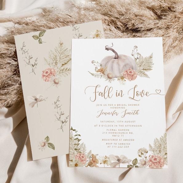 Fall in love bridal shower Invitations