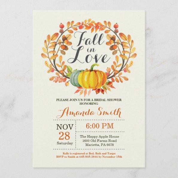 Fall in Love Bridal Shower Invitation Invitations
