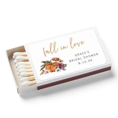 Fall In Love Bridal Shower Matchboxes