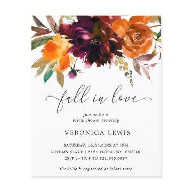 Fall in Love Budget Bridal Shower Invitations