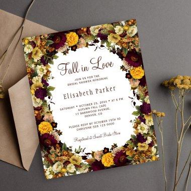 Fall in love budget bridal shower Invitations