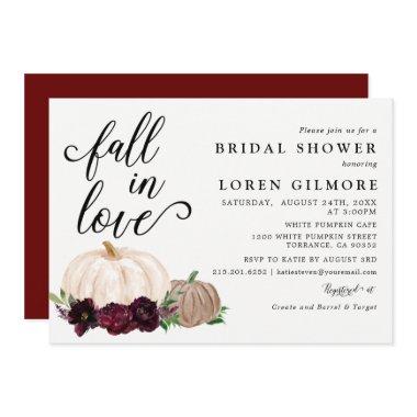 Fall In Love Burgundy Boho Pumpkin