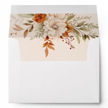 Fall in love elegant fall  envelope