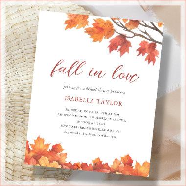 Fall in Love | Fall Tree Bridal Shower Invitations
